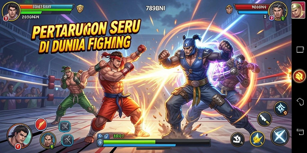 Screenshot gameplay Fighting yang intens di 789BNI.