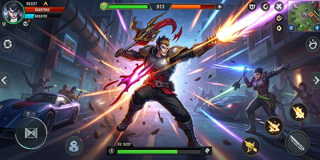 Tangkapan layar gameplay 93337 yang menampilkan aksi seru dan cepat.