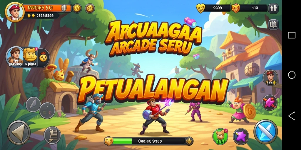 Tampilan gameplay seru dari game Arcade 9399.