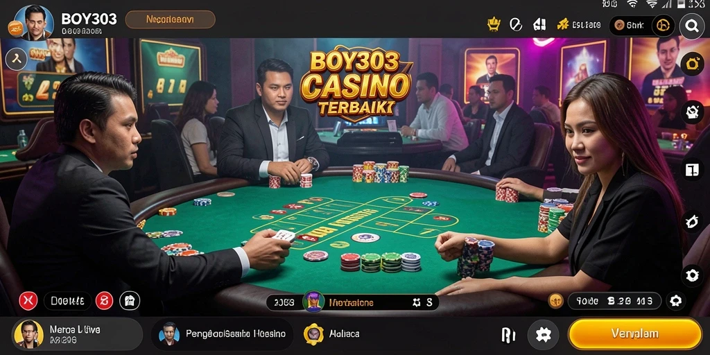 Tampilan gameplay menarik di BOY303 dengan dealer langsung.