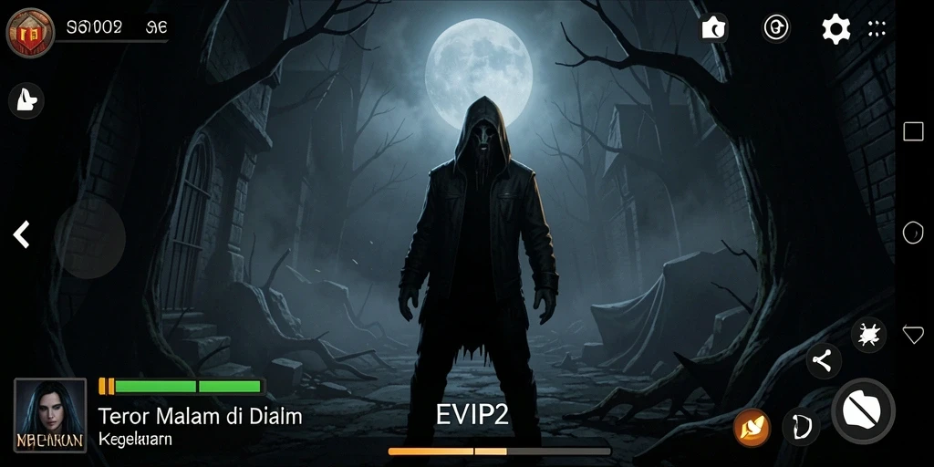Gameplay <strong>EVIP2</strong> yang menegangkan dengan suasana horor yang kental.