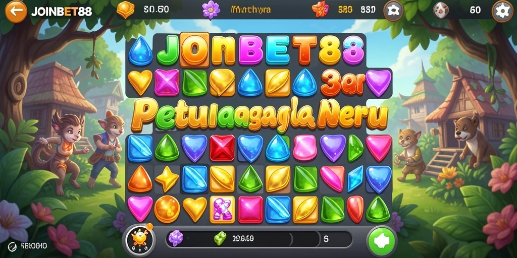 Screenshot gameplay JOINBET88 menampilkan momen seru mencocokkan elemen.
