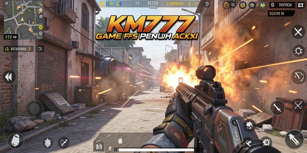 Tampilan gameplay KM777 yang menegangkan dan seru.