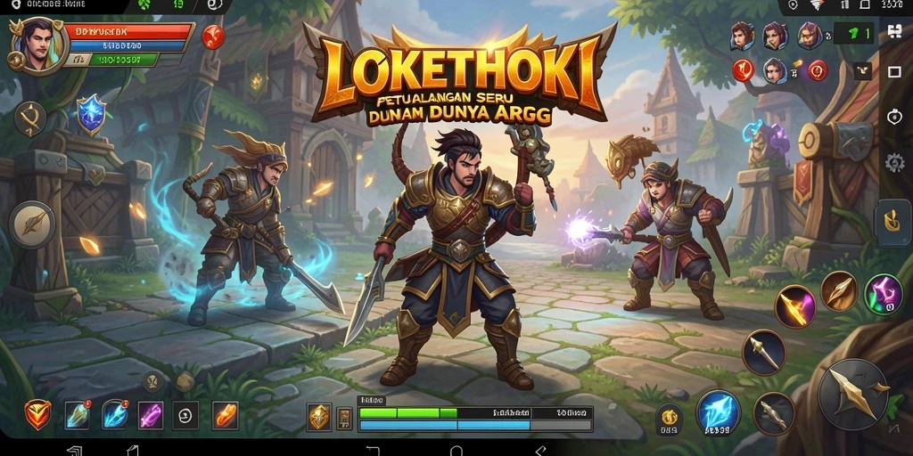 Tampilan gameplay ARPG yang mendebarkan dalam LOKETHOKI.