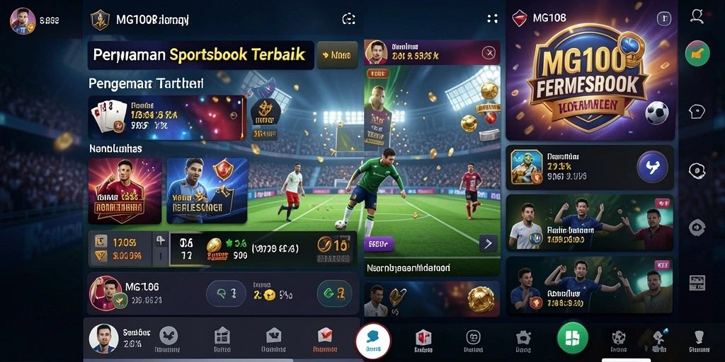 Tampilan dasar gameplay Sportsbook dengan pilihan taruhan yang menarik.