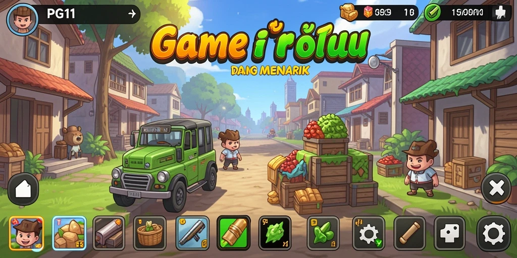 Tampilan gameplay PG11 yang menarik dan interaktif di dunia Idle.