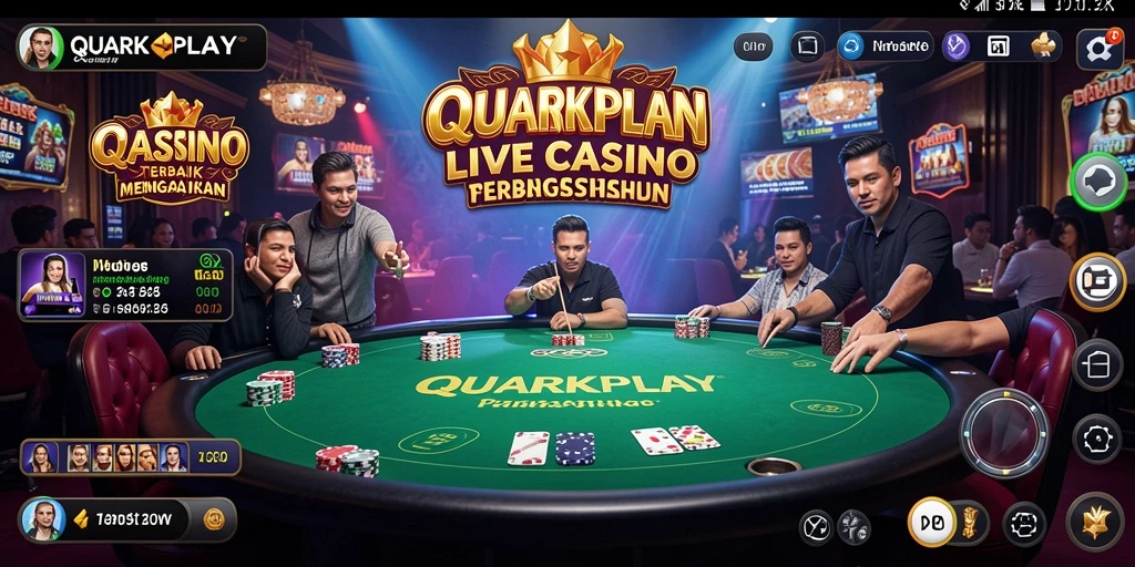 Tampilan gameplay Live Casino yang menarik di QUARKPLAY.