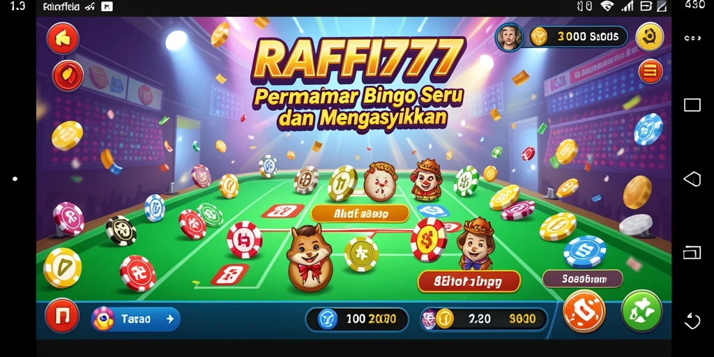 Tampilan menarik dari gameplay Bingo di RAFFI777.