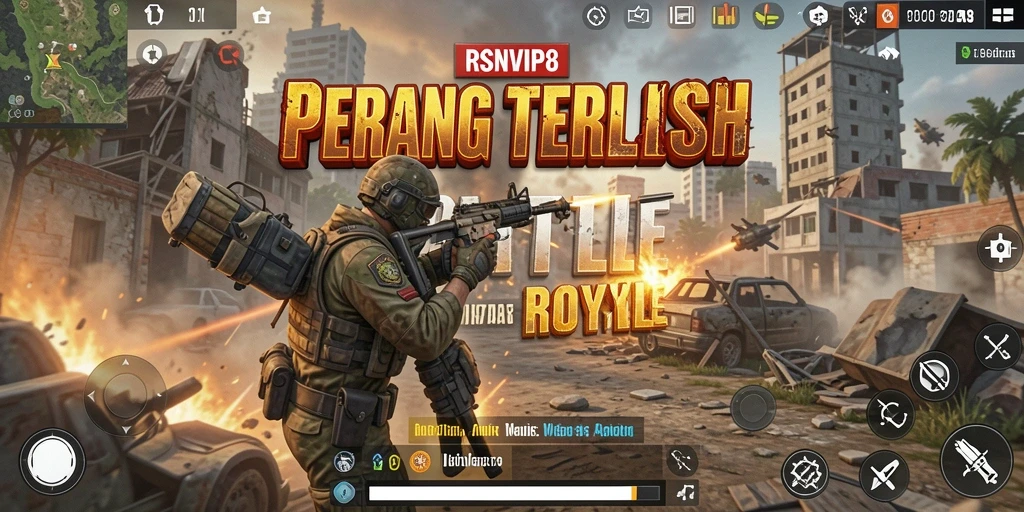 Gameplay RSNVIP8 yang seru dan menegangkan dari Battle Royale.