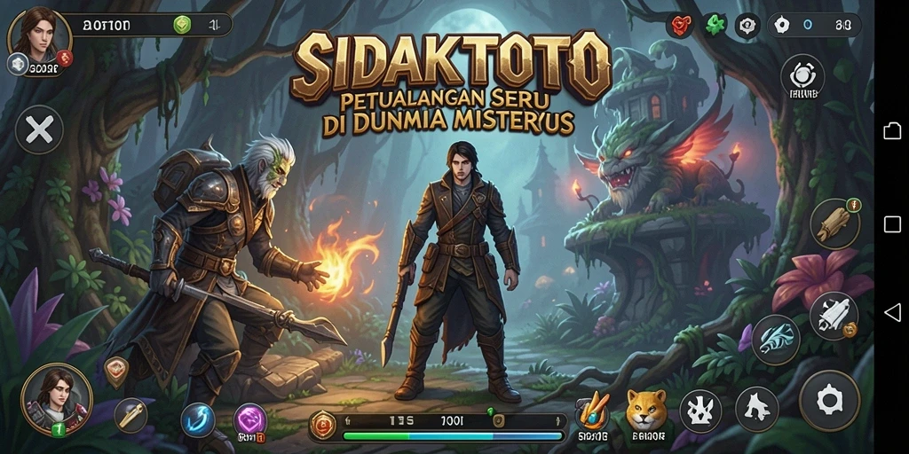 Screenshot gameplay SIDAKTOTO menunjukkan petualangan yang mendebarkan.
