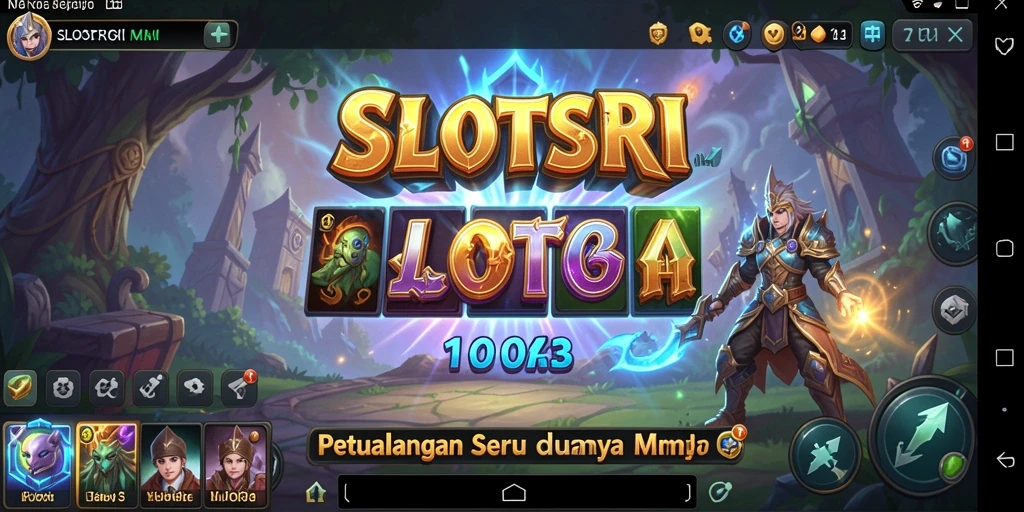 Tampilan gameplay SLOTSRI yang penuh aksi dan petualangan MMORPG.