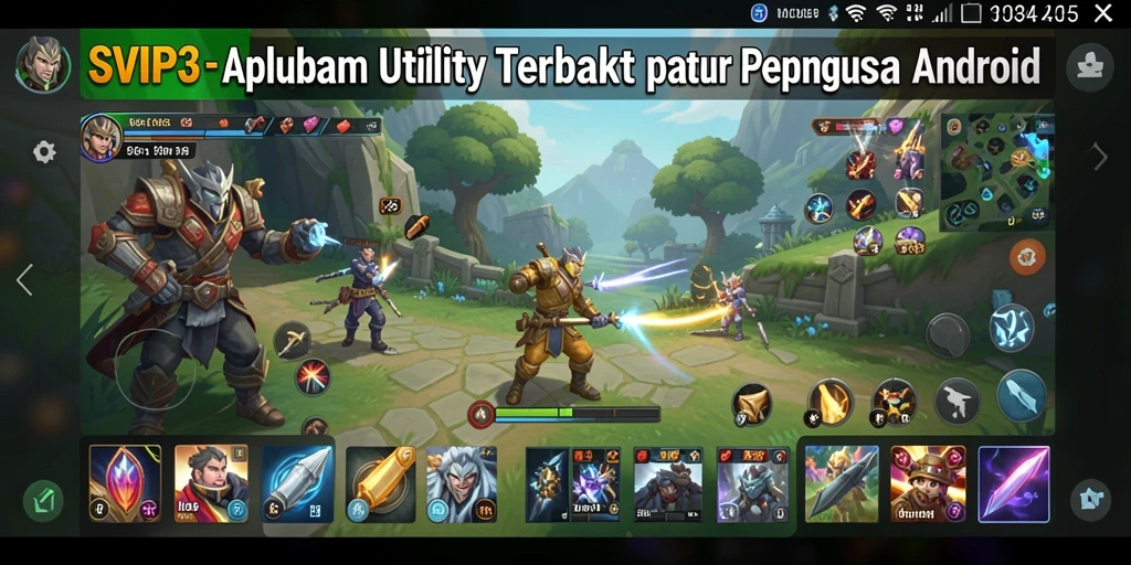 Screenshot SVIP3 menunjukkan antarmuka intuitif dan fitur-fitur utama aplikasi Utility.