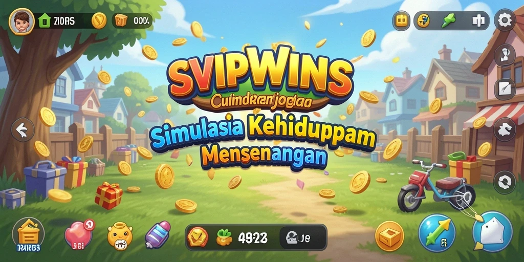 Tampilan gameplay menarik dari SVIPWINS dalam simulasi kehidupan.