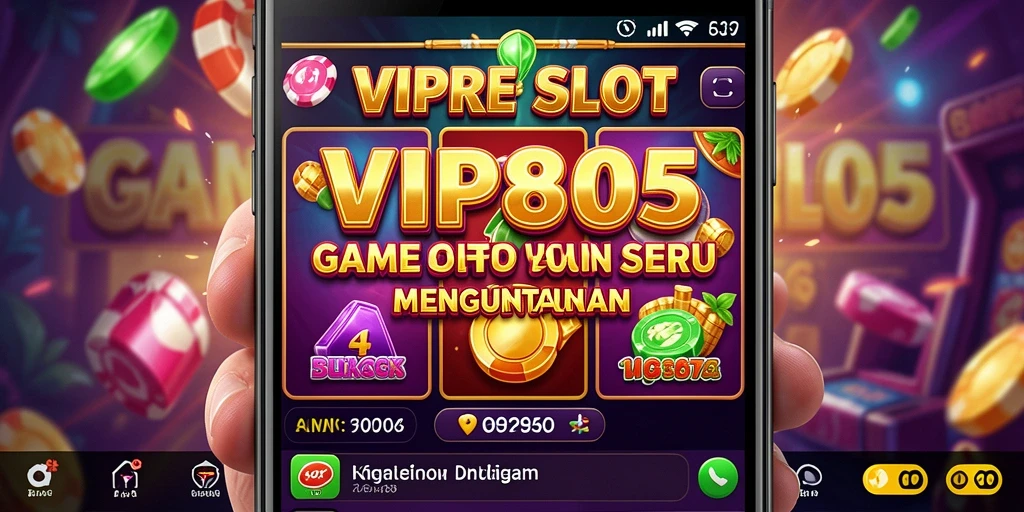 Tampilan utama gameplay VIP805 dengan efek visual yang menarik.