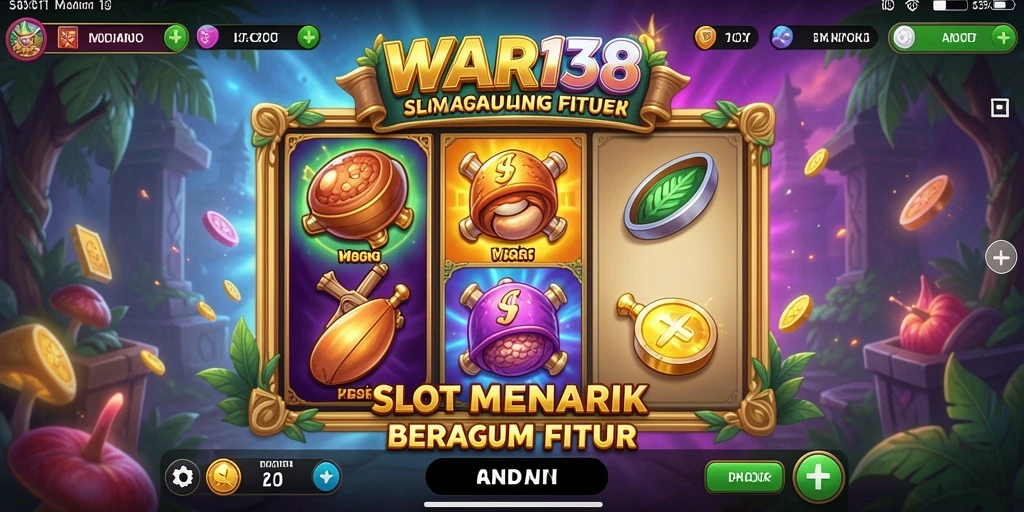 Screenshot gameplay Slot yang menunjukkan putaran menarik di WAR138.